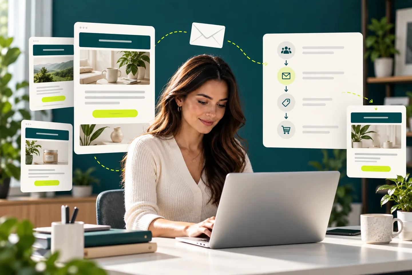 Email Marketing strategy and performance illustration