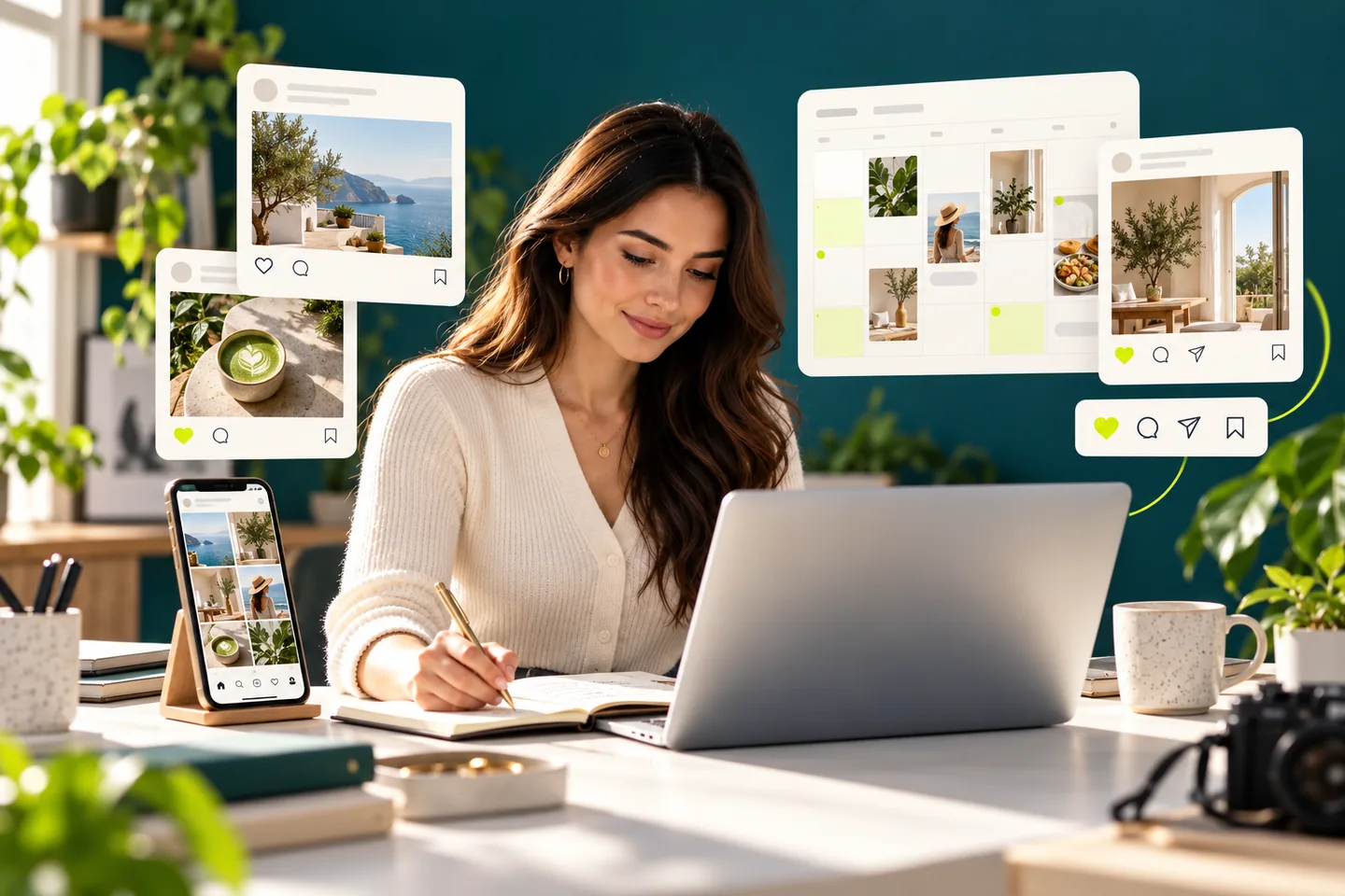 Social Media strategy and performance illustration