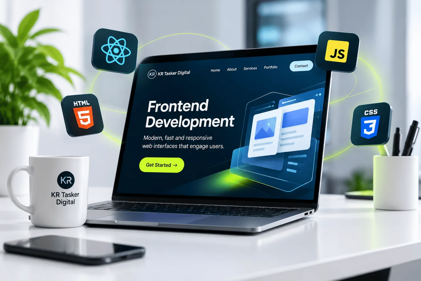 UI & UX Design service illustration