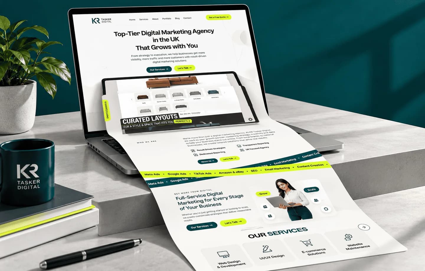 E-commerce Development service illustration
