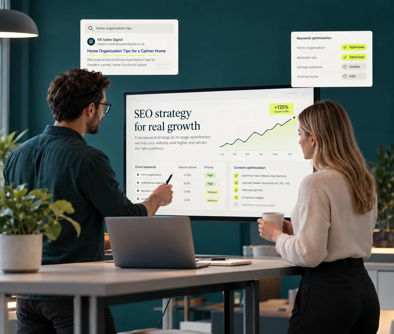 SEO growth and optimisation illustration